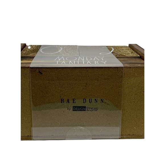 RAE DUNN NWT Perpetual Calendar Wooden Blocks - Picture 4 of 4